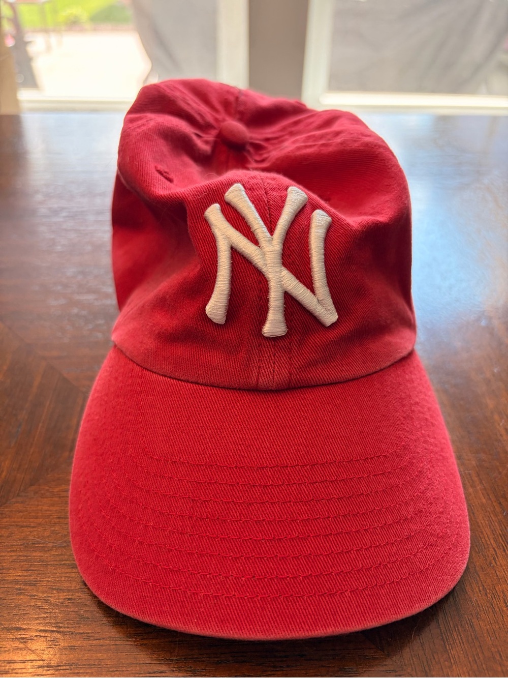 Vtg New York Yankees Red Hat MLB Genuine Merchandise